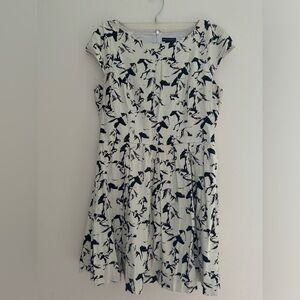 French Connection Short White Dress With Horses